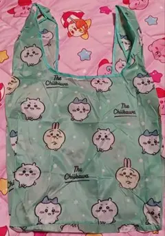 ちいかわ　ナガノマーケット　ナガノ　エコバッグ　総柄