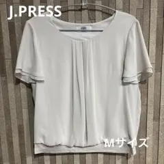 オンワード樫山　J.PRESS 半袖　ブラウス　アイボリー