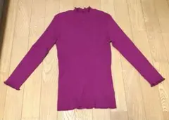Rirandture　トップス　リブニット　サイズ2　赤紫