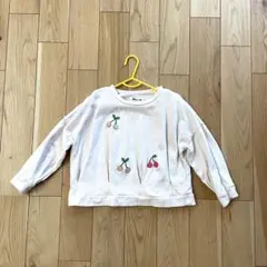Bobsonチェリー刺繍 トレーナー 110cm