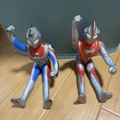 d*3様 ビッグサイズソフビフィギュア ウルトラマンAとレッドキング d*3様 ビッグサイズソフビフィギュア ウルトラマンＡとレッドキング