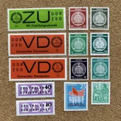 海外　外国切手　消滅国　東ドイツの切手　未使用美品　ランダムセット　13点