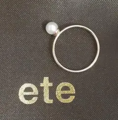 エテ K10YG シャルール パール ピンキーリング