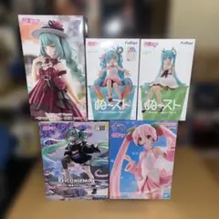 初音ミク　プライズ　フィギュア　5体セット