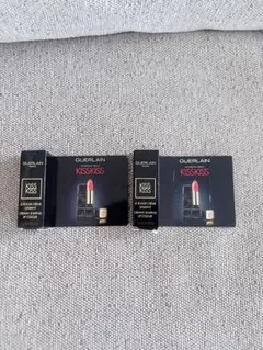 【新品未使用】ゲランGUERLAIN キスキス344 ミニリップスティック 2本のサムネイル