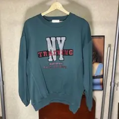 90年代 ヴィンテージ アディダス NY トレーニング スウェット　グリーン M