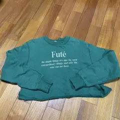 ems excite クロップドスウェット プリント　レディース　古着　Ｆ