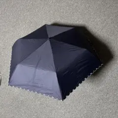 刺繍　リボン　アフタヌーンティー　晴雨兼用　　折り畳み傘　ＵＶ　ネイビーのサムネイル
