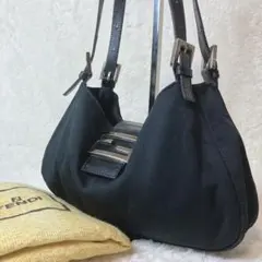 【希少】 FENDI マンマバケット コットン ジャージー ショルダーバッグ