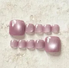 【現品】フットネイル チップ 10枚セット マグネット ピンク系 07単色