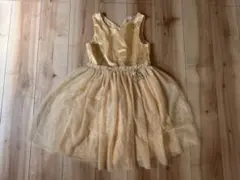 H&M/ゴールド スリーブレスドレス 星形装飾付き ハロウィン衣装