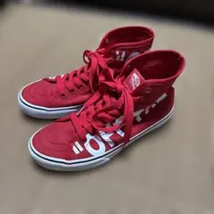 VANS ハイカット スニーカー レッド