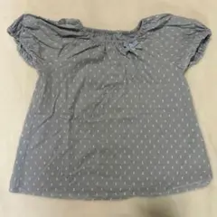 タルティーヌエショコラ 120 水色半袖トップスブラウス