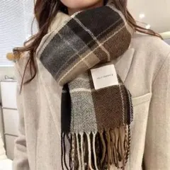 冬祭限定 チェック柄ストール 週末限定価格