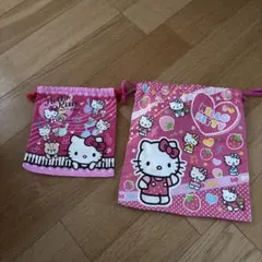 HELLO KITTY 巾着　2点セット