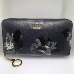kate spade NEW YORK 長財布 花柄 ネイビーのサムネイル