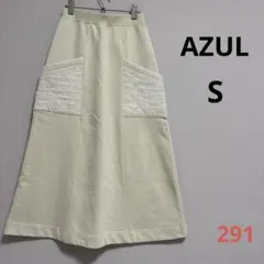 AZUL アズール ロングスカート ゴムウエスト アイボリー S