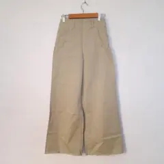 ZARA ハイウエスト ワイドパンツ カットオフ 脚長