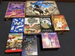 ボードゲーム9点セット　全て日本語訳付き　タイムオブエンパイア　スルース　他