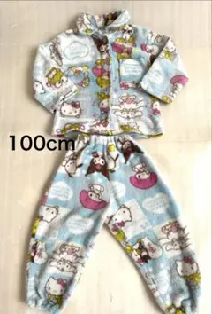 サンリオ人気キャラクター　フリースパジャマ　もこもこパジャマ　上下100cm