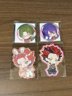 あんスタ アニカフェ 缶バッジ＆ステッカー 甘楽チトセ＆神崎颯馬＆鬼