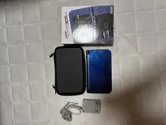 New 3DS LL 本体 青 充電器 箱 ARカード ケース付き