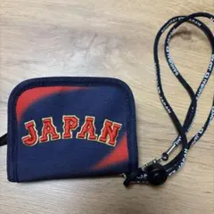 SAMURAI JAPAN 二つ折り財布 ネックストラップ付