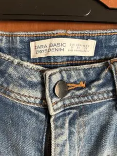 ZARA パール ダメージデニム