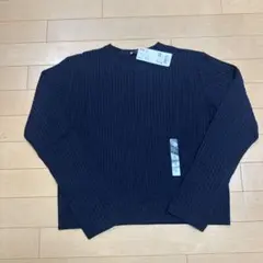 UNIQLO 薄セーター　ネイビー