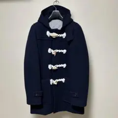 PRADAプラダ メルトンウールフードコート ブラックに近いネイビー PRADAプラダ メルトンウールフードコート ブラックに近いネイビー
