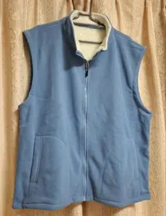 フリース ノースリーブベスト 青系 XL 新品未使用
