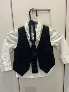 キッズフォーマル服セット（黒・白）