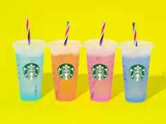 スターバックス カラーチェンジリユーザブル　水色1個