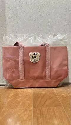 フェイラー オールドテディ ワッペントートバッグ ピンク Lサイズ 新品未使用