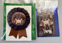 鬼滅の刃　ハロウィン2025 コサージュ風バッチ　メタリックカード　悲鳴嶼