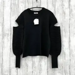 新品【cheriella】カットアウト デザインスリーブ スポンディッシュニットのサムネイル