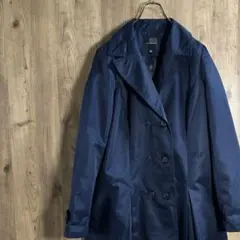 THE LIMITED スプリングコート　無地　シンプル　ネイビー　M H6