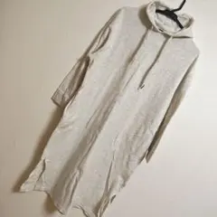 セポ ロング ワンピース グレー フード