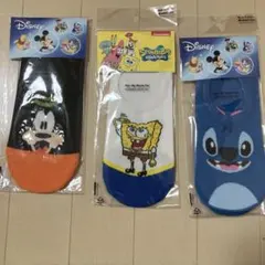 ディズニーキャラクター ソックス 3足セット