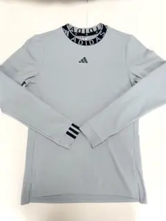 adidas レディース ゴルフ モックネックシャツ ライトブルー