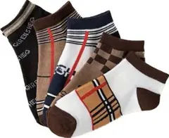 5足セット ソックス 複数色 デザイン