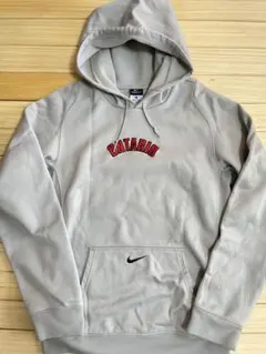 NIKE ナイキ ビッグ刺繍ロゴ カレッジ パーカー プルオーバー　古着