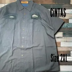 CINTAS 2XL ワークシャツ 半袖 AngelBrothers 古着のサムネイル