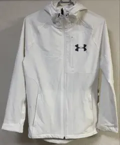 Under Armour フルジップパーカー　ホワイト　メンズSM 白　フーディ