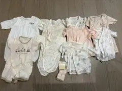 ベビー用の肌着・服・靴下　計10点セット　50〜60センチ　ミッフィ　スヌーピー
