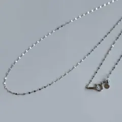 超目玉商品 新品 日本製 Pt850 きらきら プラチナ ネックレス45cm