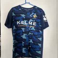 KELME サッカーシャツ 練習着 ブルー カモフラ