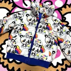 グラグラ ♥ ハッピー 総柄 中綿 ジャケット 100