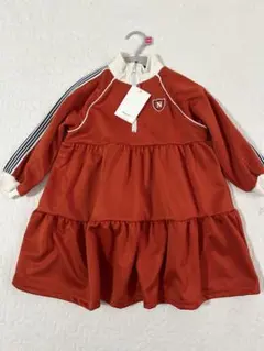 新品 nen nen ジャージーティアードワンピース 110