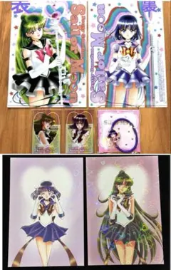 チョコレート　クリアカード　セーラームーン　サターン　ヘアゴム　クリアファイル